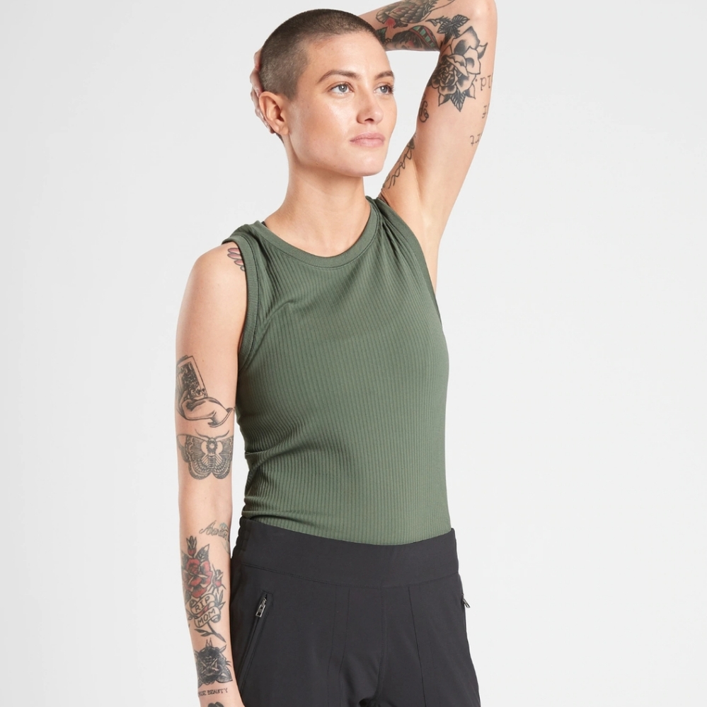 Athleta Renew Ribbed Regular Length Tank